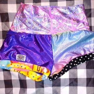 Patchwork rainbow shorts